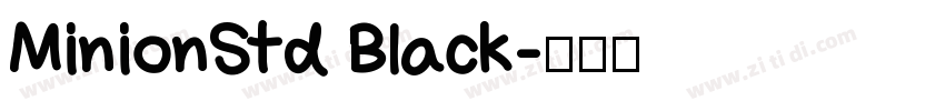 MinionStd Black字体转换
